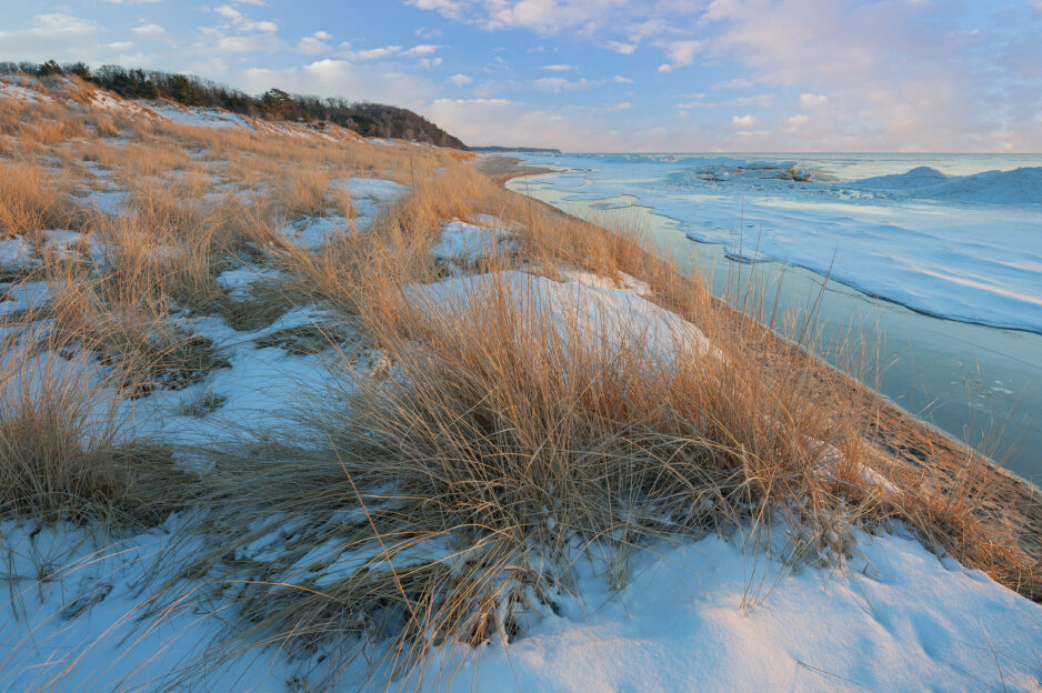 Winter, Lake Michigan, Saugatuck Dunes