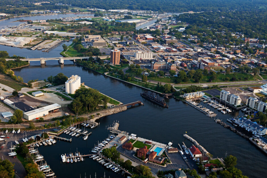 aerial photograph Benton Harbor, Michigan